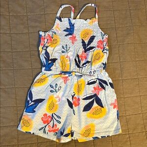 Floral Print Kids Romper - Multicolor